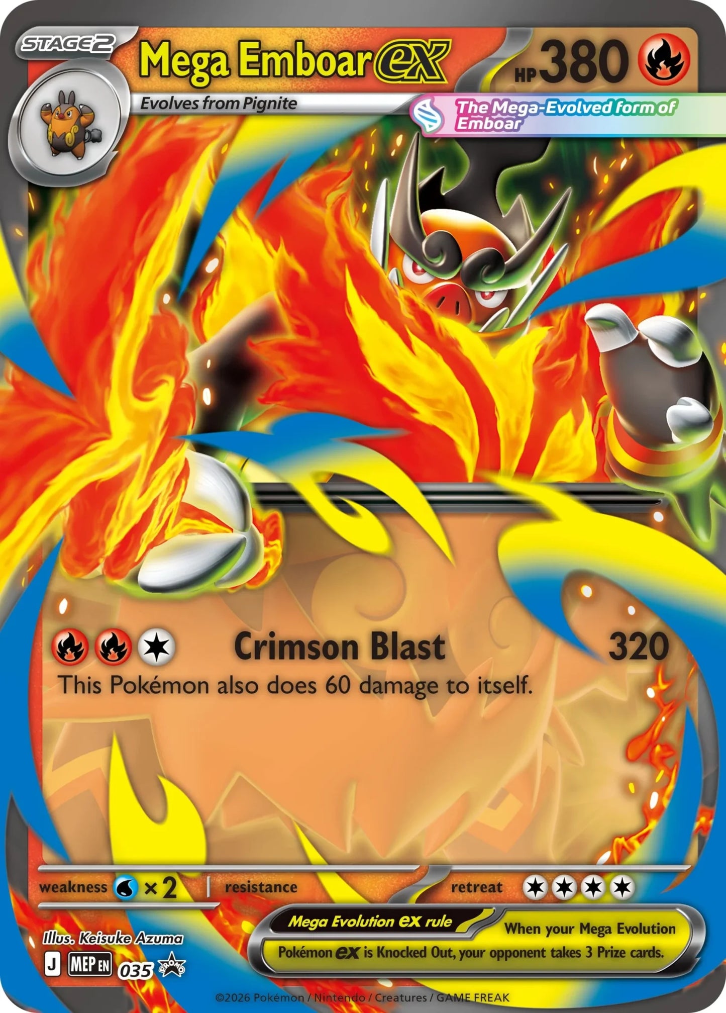 Pokémon TCG: Mega Evolution Ascended Heroes - Mega Emboar ex Box