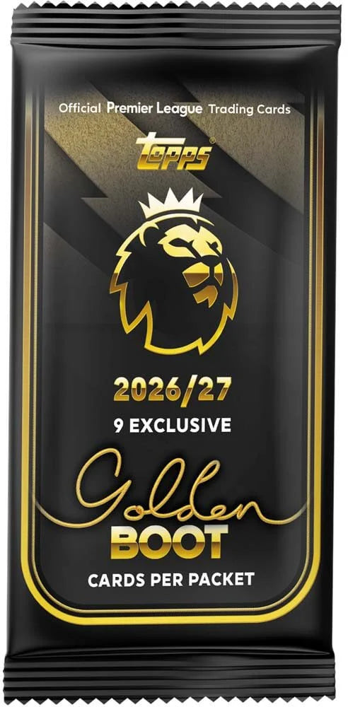 Topps Flagship Premier League Official Trading Cards 2027 Gold Boot Tin