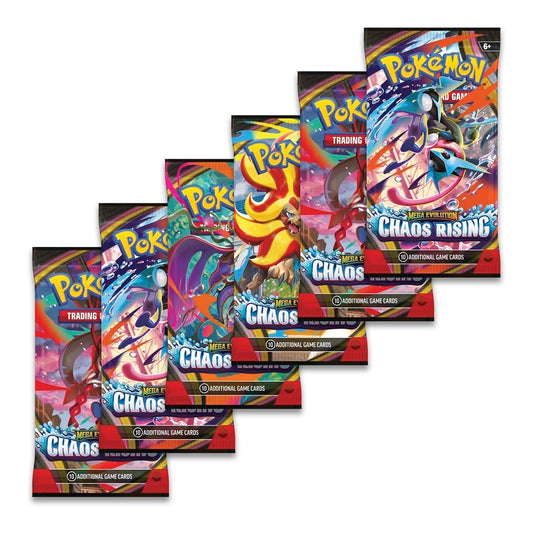 Pokémon TCG: Mega Evolution - Chaos Rising Booster Bundle (6 Packs)
