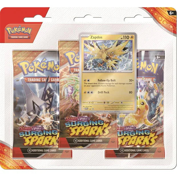 Pokémon TCG: Scarlet & Violet 8 - Surging Sparks - 3-Pack