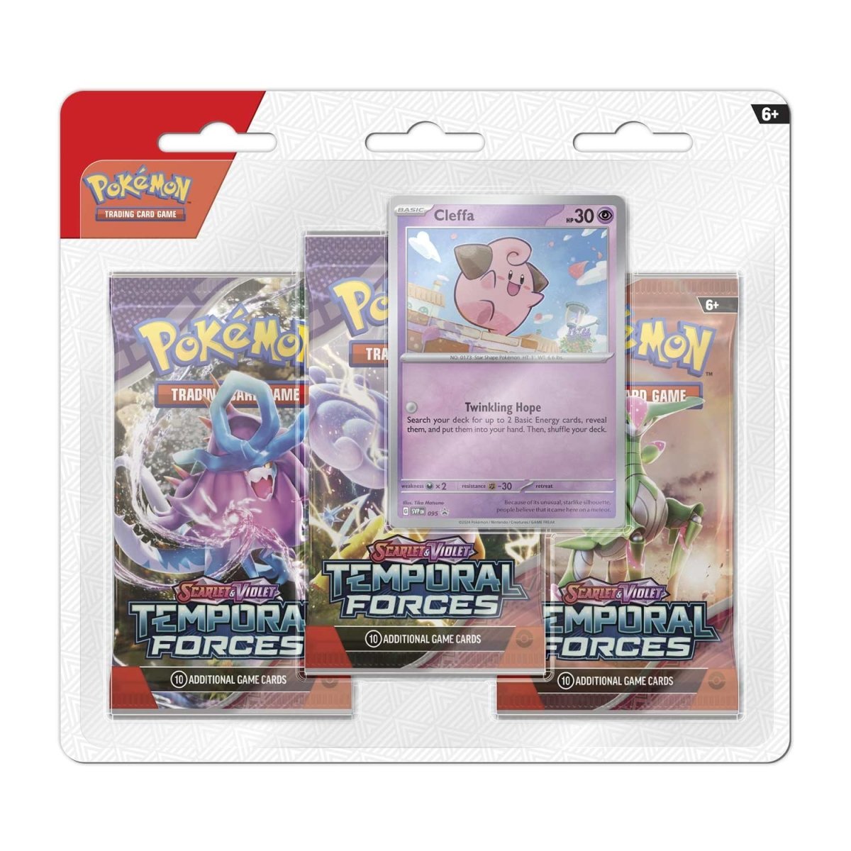 Pokémon TCG: Scarlet & Violet-Temporal Forces 3 Booster Packs & Promo Card