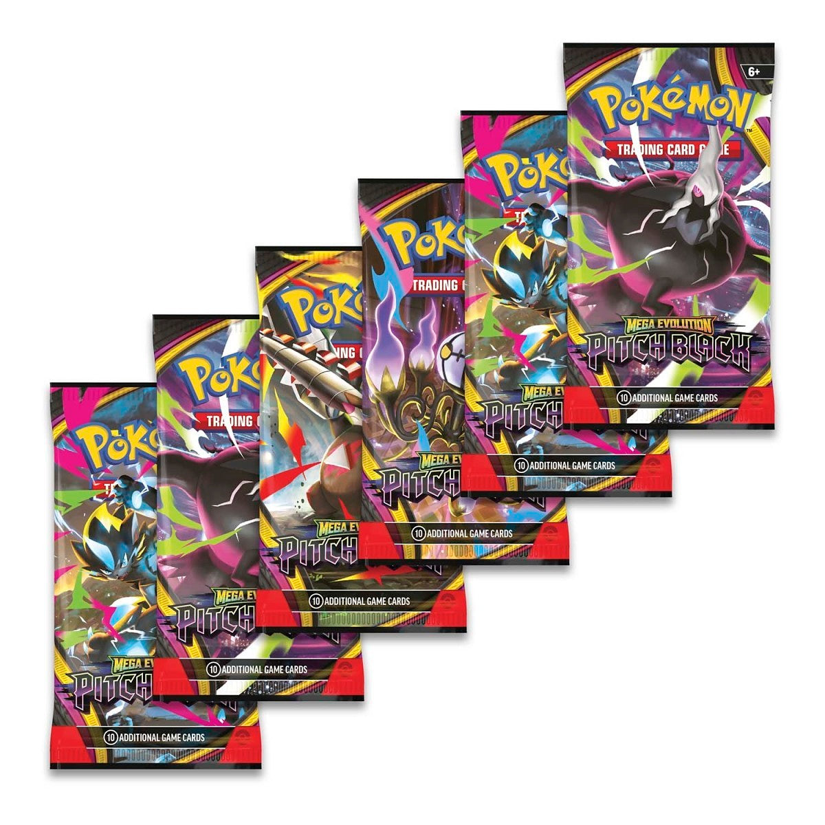 Pokémon TCG: Mega Evolution - Pitch Black Booster Bundle (6 Booster Packs)