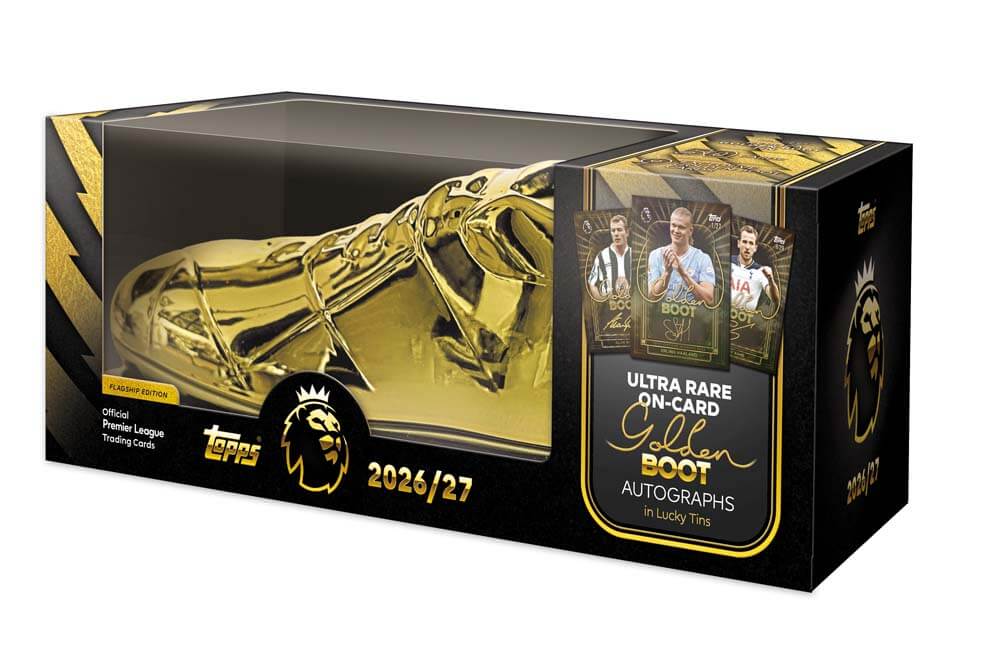 Topps Flagship Premier League Official Trading Cards 2027 Gold Boot Tin