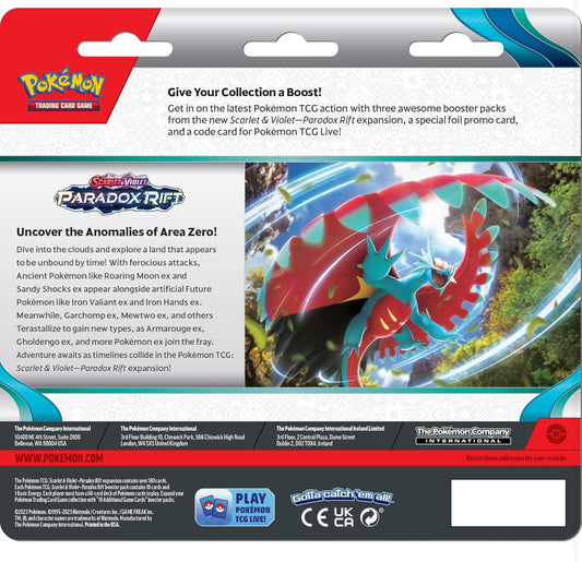 Pokémon TCG: Scarlet & Violet—Paradox Rift Triple Pack - Arctibax (3 Booster Packs & Foil Promo Card)