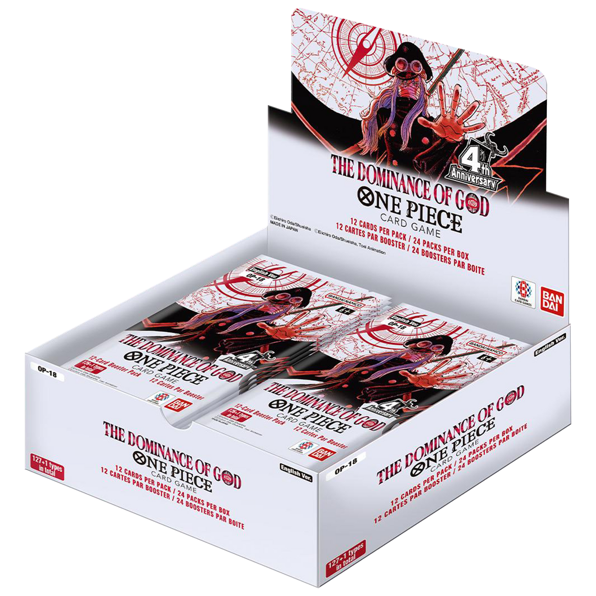 One Piece Card Game: THE DOMINANCE OF GOD Booster Box [OP-18]