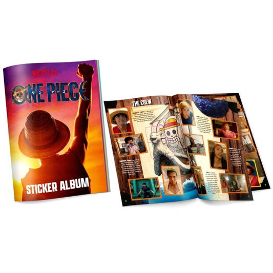 One Piece (Netflix Series) Official Sticker Collection Album + Box (30 sticker packs)