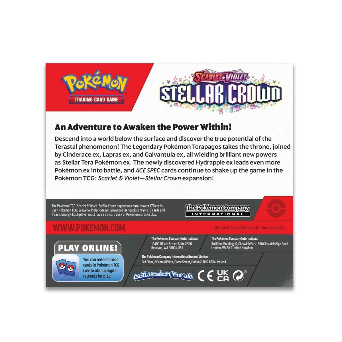 Pokémon TCG: Stellar Crown Booster Box (36 Packs)