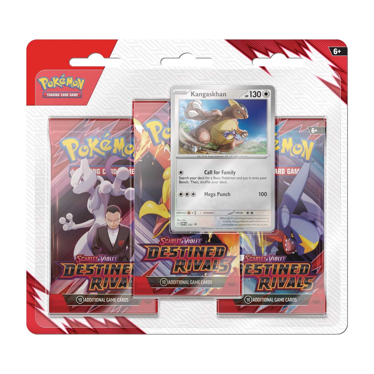 Pokémon TCG: Scarlet & Violet 10 - Destined Rivals - 3-Pack Blister