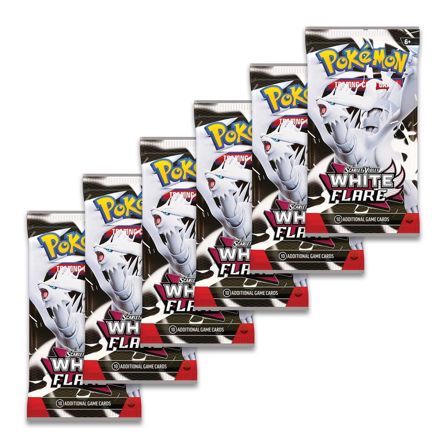 Pokémon TCG: Scarlet & Violet-White Flare Booster Bundle (6 Packs)