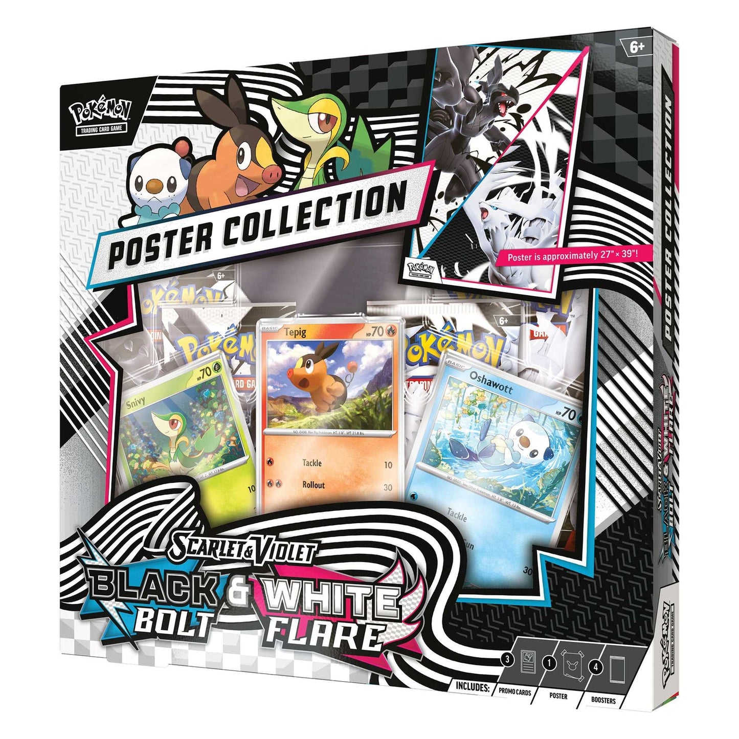 Pokémon TCG: Black Bolt & White Flare Unova Poster Collection