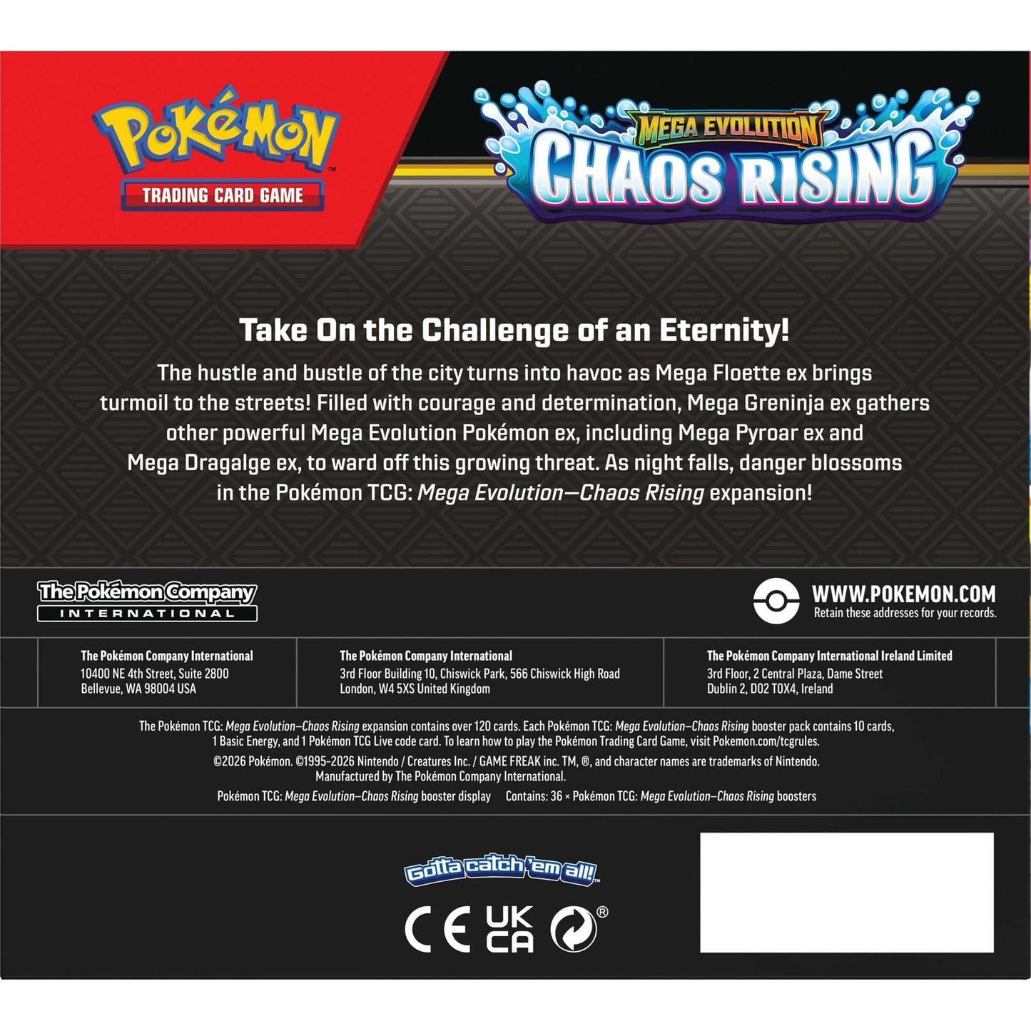 Pokémon TCG: Mega Evolution Chaos Rising - Booster Box