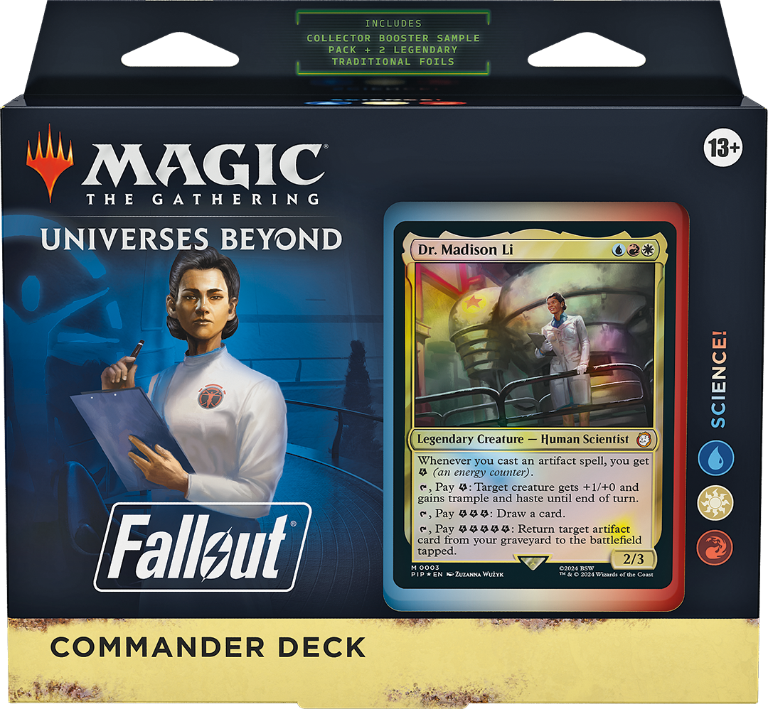 Magic: The Gathering: Fallout Commander Decks (Science, Magic Menace, Hail Ceaser, Scrappy Survivors)